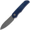 Нож Petrified Fish El Camino gray stonewash сталь N690 рукоять Blue Micarta