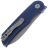 Нож Petrified Fish El Camino gray stonewash сталь N690 рукоять Blue Micarta