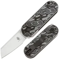 Нож Kizer Mini Bay satin сталь 14C28N рукоять Vortex pattern Micarta