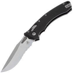 Нож Microtech Amphibian Ram-Lok PS stonewash сталь M390MK рукоять Black G10 (137RL-11FLGTBK)