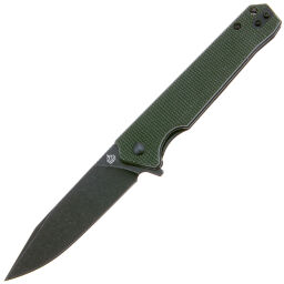 Нож QSP Mamba V2 blackwash сталь D2 рукоять Green Micarta (QS111-I2)