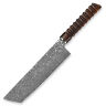 Нож кухонный Xin Cutlery Nakiri сталь VG-10/Damascus рукоять Dark Maple Burl Wood/Brass (XC129)