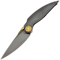 Нож Rike Knife Predator DLC сталь M390 рукоять DLC Titanium