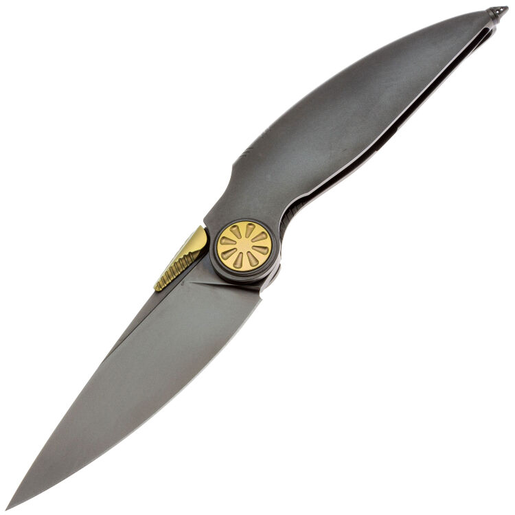 Нож Rike Knife Predator DLC сталь M390 рукоять DLC Titanium