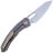 Нож Maxace Black Mirror stonewash сталь M390 рукоять Titanium