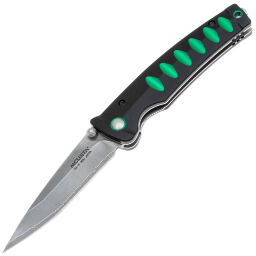 Нож Mcusta Katana Tanto сталь VG-10 San-Mai рукоять Black/Green Aluminium (MC-0044C)