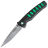 Нож Mcusta Katana Tanto сталь VG-10 San-Mai рукоять Black/Green Aluminium (MC-0044C)