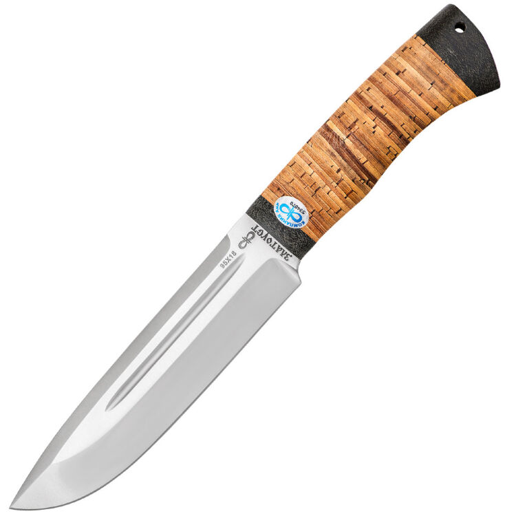 Нож Селигер сталь 95Х18 рукоять береста (АИР Златоуст)