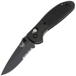 Нож Benchmade Mini Griptilian 556 Black Serrated сталь S30V рукоять Black Grivory (556SBK-S30V) Нож Benchmade Mini Griptilian 556 Black Serrated сталь S30V рукоять Black Grivory (556SBK-S30V)