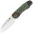 Нож Kansept Caveman stonewash сталь CPM-20CV рукоять Blackwash Titanium/Gecko Camo CF