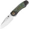 Нож Kansept Caveman stonewash сталь CPM-20CV рукоять Blackwash Titanium/Gecko Camo CF