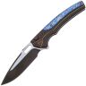 Нож WE Knife Exciton blackwash/satin сталь CPM-20CV рукоять Black Ti/Flamed Ti spacer