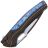 Нож WE Knife Exciton blackwash/satin сталь CPM-20CV рукоять Black Ti/Flamed Ti spacer