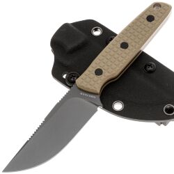 Нож Vosteed Mink destroyer gray сталь 14C28N рукоять Sand frag G10