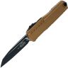 Нож Microtech Cypher II S/E Black сталь M390MK рукоять Tan Aluminium (1241-1TA)