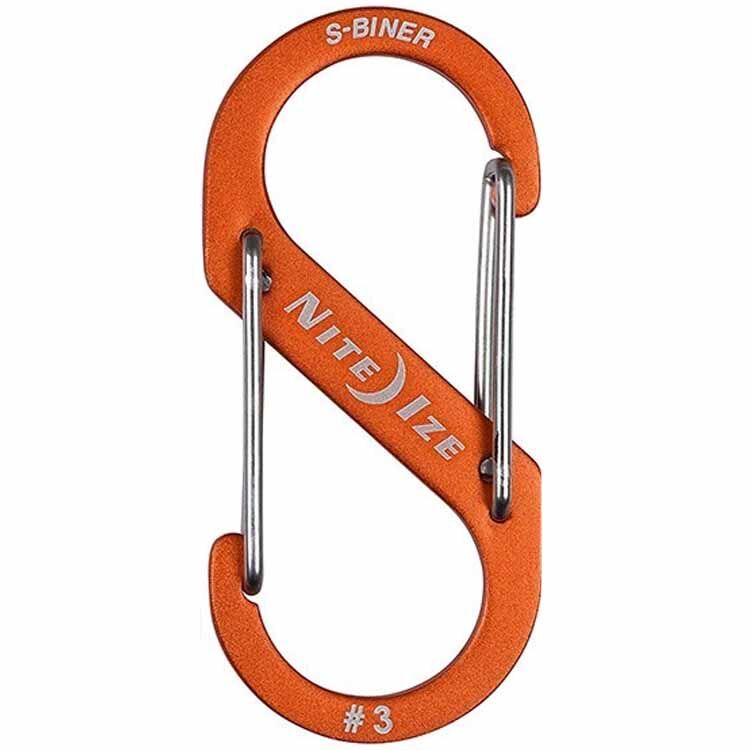 Карабин Nite Ize S-Biner Dual Carabiner #3 Orange Aluminum (SBA3-19-R6)