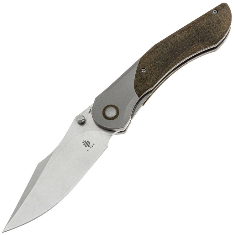 Нож Kizer Mystic сталь Rex45 рукоять Titanium/Micarta