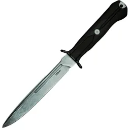 Нож Mr.Blade Leshiy stonewash сталь AUS-8 рукоять Black Elastron