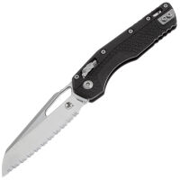 Нож Microtech MSI Ram-Lok Ser stonewash сталь M390MK рукоять BlackTri-Grip Polymer (210T-12PMBK)