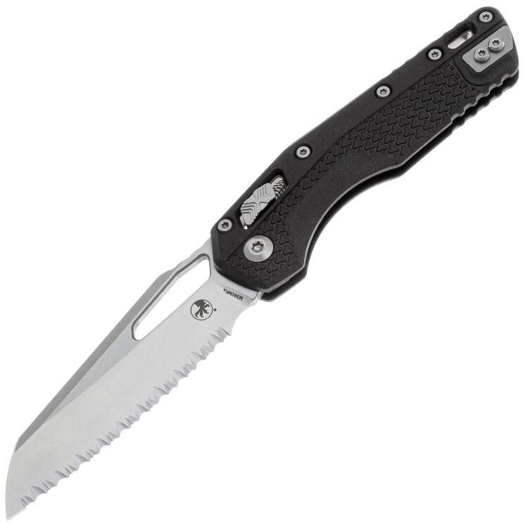 Нож Microtech MSI Ram-Lok Ser stonewash сталь M390MK рукоять BlackTri-Grip Polymer (210T-12PMBK)