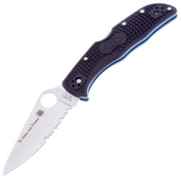 Нож Spyderco Endela Thin Blue Line сталь VG-10 рукоять FRN (C243FPSBKBL)