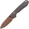 Нож Vosteed Raccoon TiSlim copper dune сталь 154CM рукоять Dark Reddish Purple Titanium