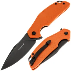 Нож Mr.Blade Wyvern blackwash сталь AUS-8 рукоять Orange FRN
