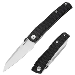 Нож Real Steel Destra stonewash сталь Nitro-V рукоять Grooved Black G10 (7222B)