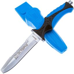 Нож дайвера Martinez Albainox Octopus Blue сталь Stainless steel рук. резина/ пластик
