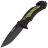 Нож Ganzo G628-GR cталь 8Cr14 рукоять Black PP/Green Aluminum