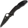 Нож Spyderco Salt 2 Serrated Black сталь H2 рукоять Black FRN (C88SBBK2)