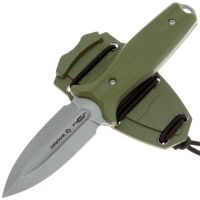 Нож N.C. Custom Grave 2.0 stonewash сталь AUS-8 рукоять Olive Elastron