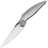 Нож Rike Knife Predator сталь M390 рукоять Plain Grey Titanium