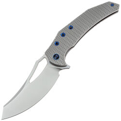 Нож WE Knife Epaulette beadblast сталь M390 рукоять Diamond Pattern Bead blast Titanium (WE24024-3)