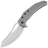 Нож We knife Epaulette beadblast сталь M390 рукоять Diamond Pattern Bead blast Titanium (WE24024-3)