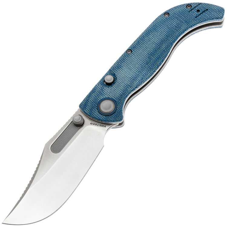 Нож Vosteed Naga satin сталь S35VN рукоять Blue Norplex UltreX Micarta