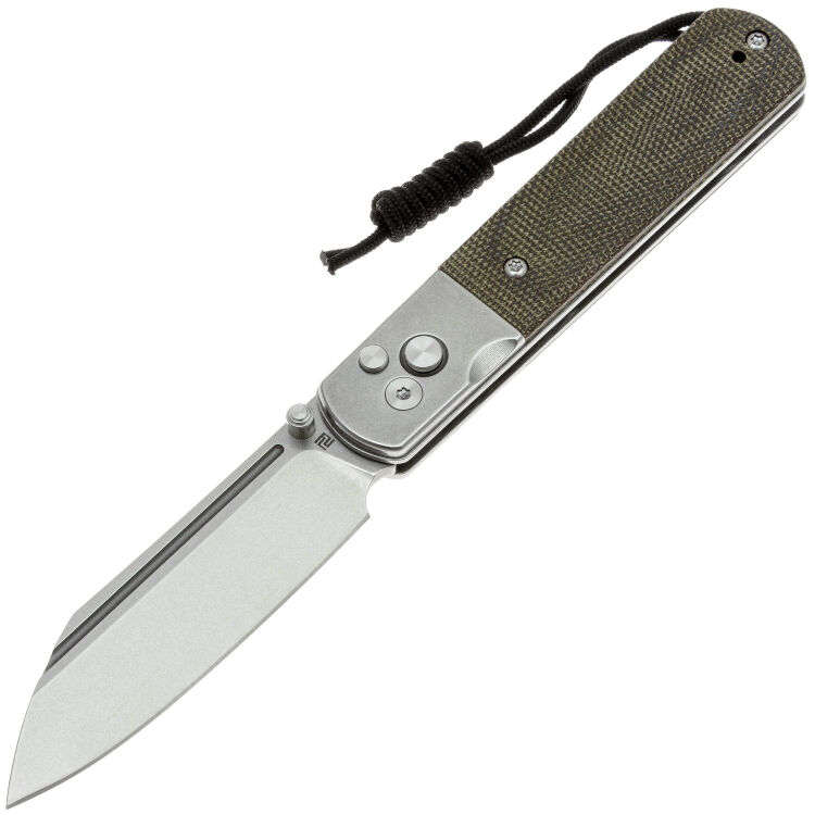 Нож Artisan Cutlery Holm Stonewash сталь S90V рукоять OD Green Micarta Нож Artisan Cutlery Holm Stonewash сталь S90V рукоять OD Green Micarta