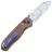 Нож Kizer Drop Bear сталь Bjorkman's twist Damasteel рукоять Westinghouse Micarta