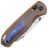 Нож Kizer Drop Bear сталь Bjorkman's twist Damasteel рукоять Westinghouse Micarta