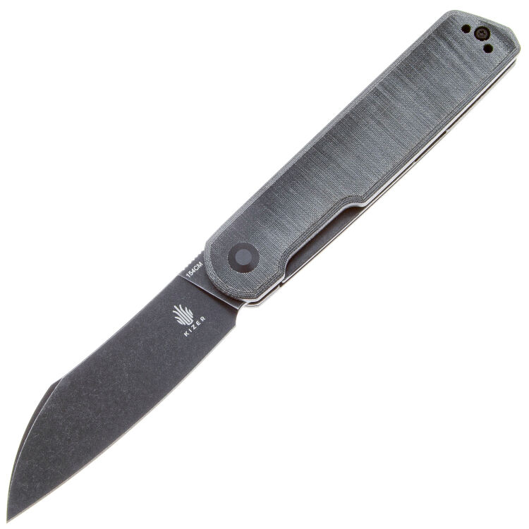 Нож Kizer Klipper blackwash сталь 154CM рукоять Black Micarta