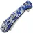Нож Daggerr Begemot Slim Gzhel X-Lock satin сталь VG-10 рукоять G10