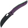 Нож Vosteed Griffin blackwash сталь 14C28N рукоять Purple G10