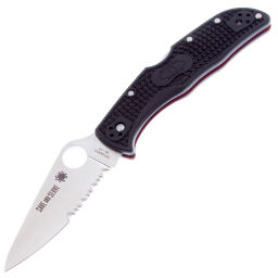 Нож Spyderco Endela Thin Red Line сталь VG-10 рукоять FRN (C243FPSBKRD)