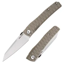 Нож Real Steel Destra stonewash сталь Nitro-V рукоять Grooved Coyote G10 (7222C)