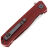 Нож Petrified Fish Forward satin сталь D2 рукоять Red Micarta