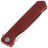 Нож Petrified Fish Forward satin сталь D2 рукоять Red Micarta