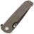 Нож Kizer Justice Blackwash Serrated сталь N690 рукоять Desert G10