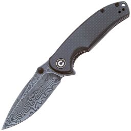 Нож CIVIVI Pintail сталь Damascus рукоять Twill CF/Black G10 (C2020DS-1)