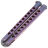 Нож-бабочка AtroposKnife Kirat RE сталь N690 рукоять Purple Titanium