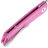 Нож Real Steel Luna Phantom Flipper Double Detent Ball satin сталь D2 рукоять Pink G10 (7008PS)